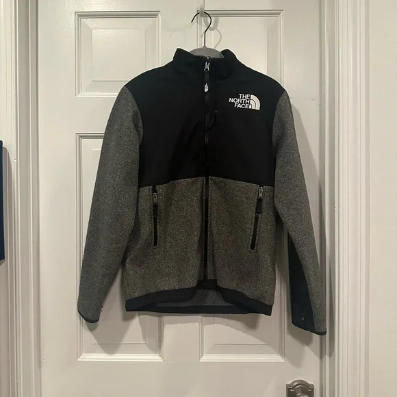 The North Face Fleece Denali Jacket Youth Size Large Black/Grey - Picture 9 of 10